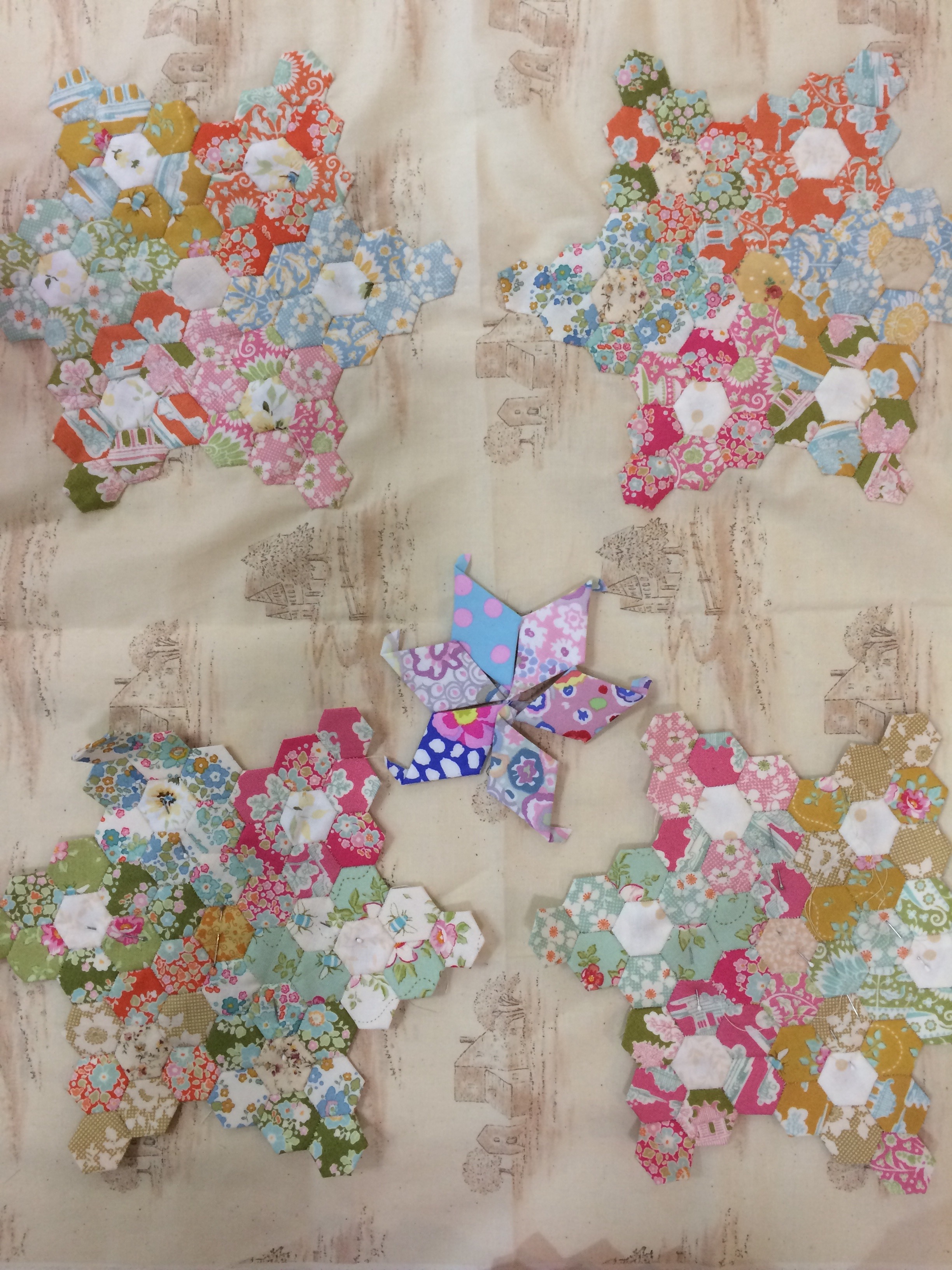 Judith is inspired by a quilt, from Marg's Take and Element book and is using lovely Tilda.