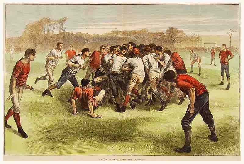 'A Match at Football: The Last Scrimmage' 1871.