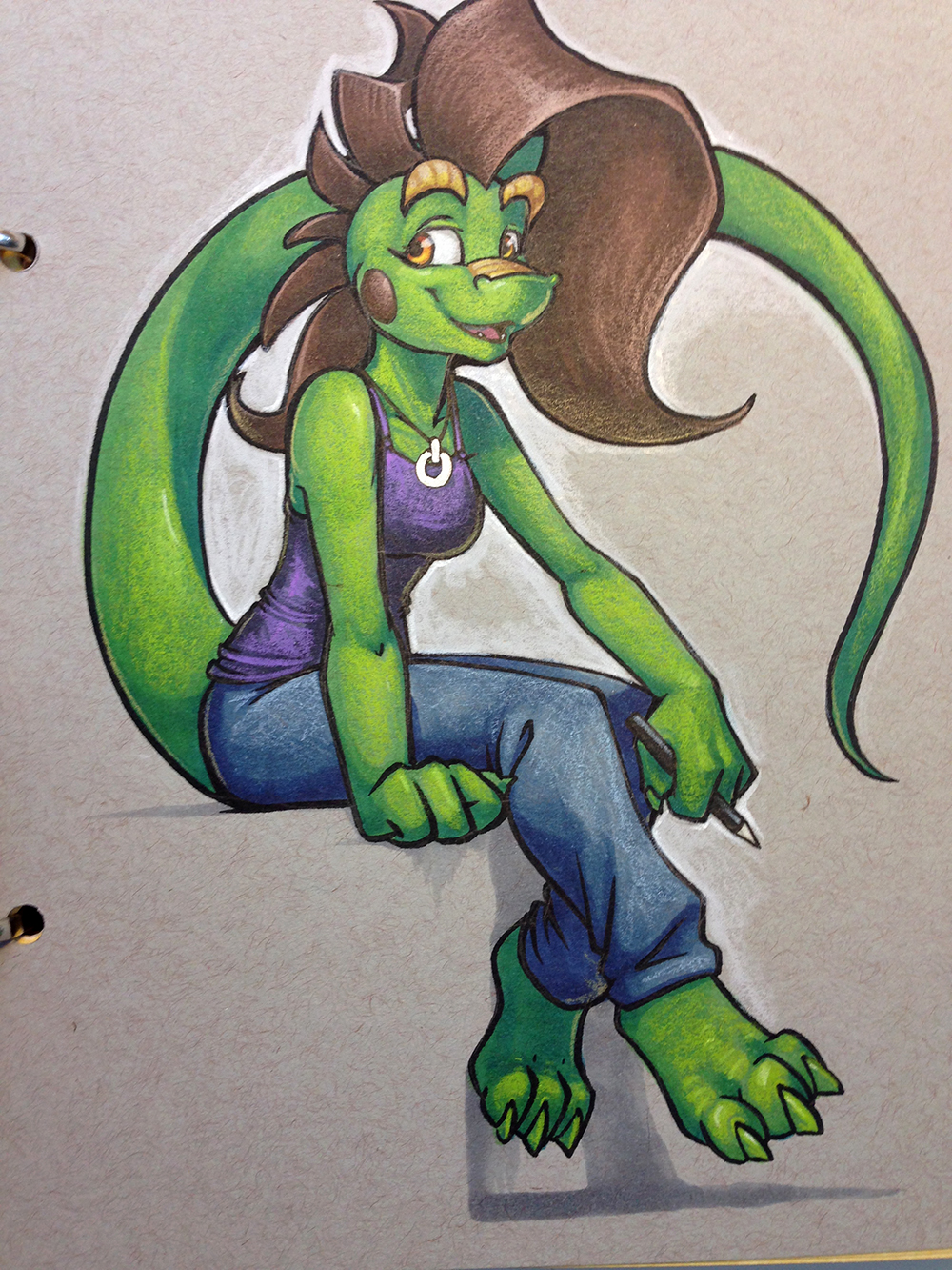 Yes, Lizardbeth will have her own page. :) What, I couldn't leave out my personal mascot who's been mushing around in my brain for 15 years, could I? 
