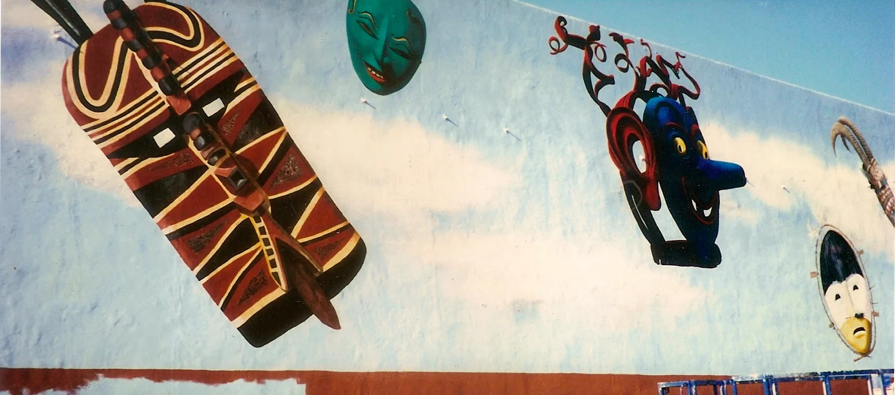 NOHO Mask Mural (detail)