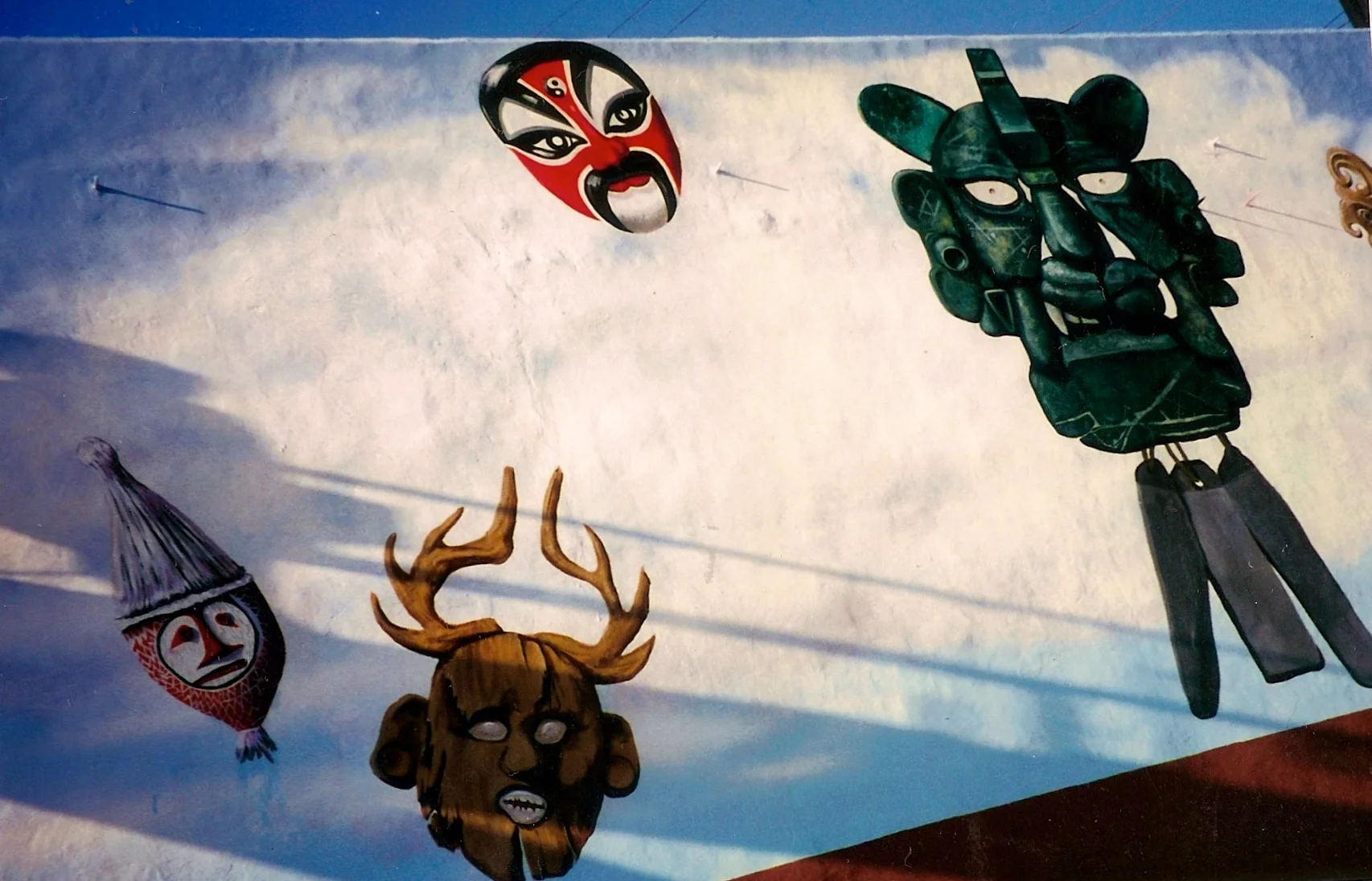 NOHO Mask Mural (detail)