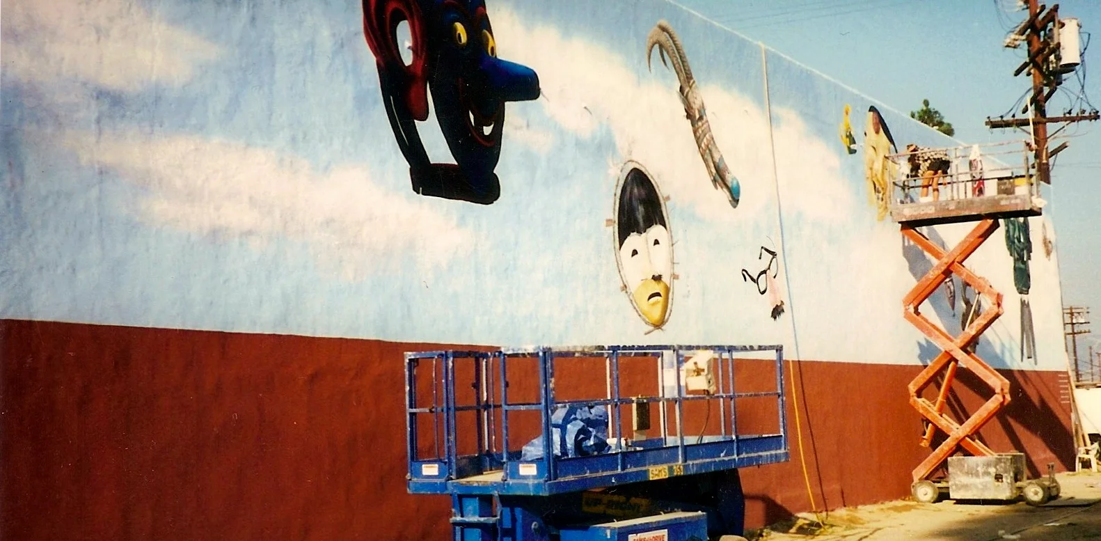 NOHO Mask Mural (detail)
