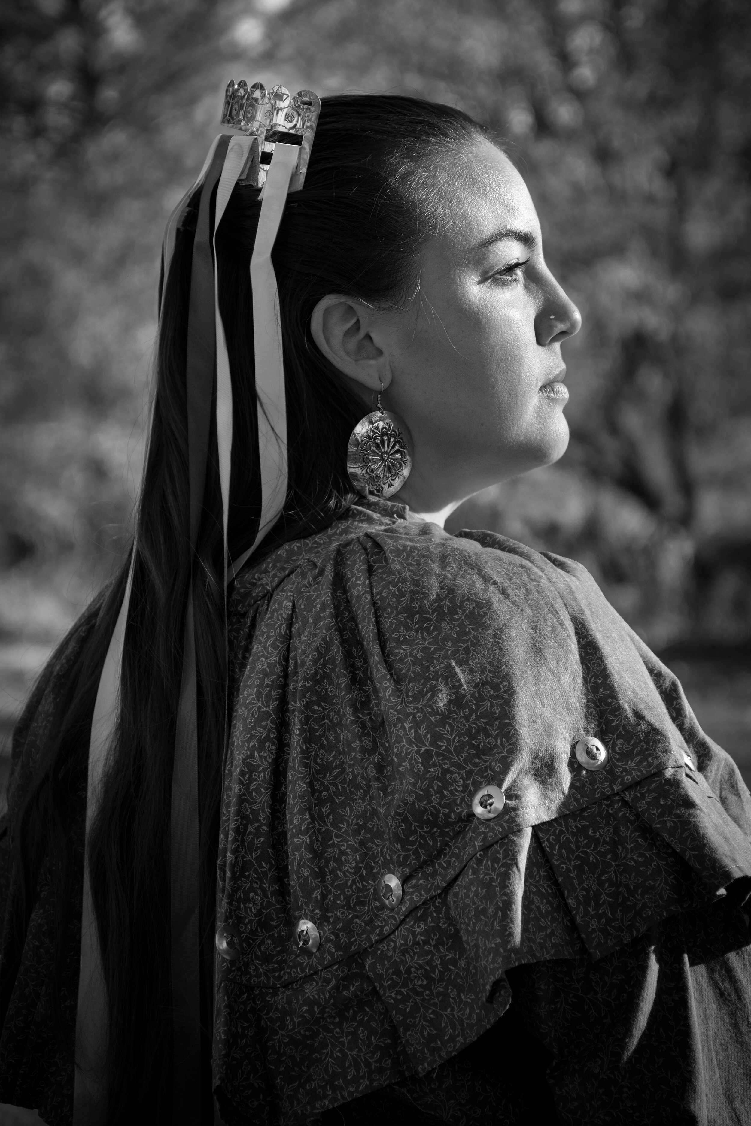 Shawnee Lady in Tribal Cloths- Hanna Beth Wensman