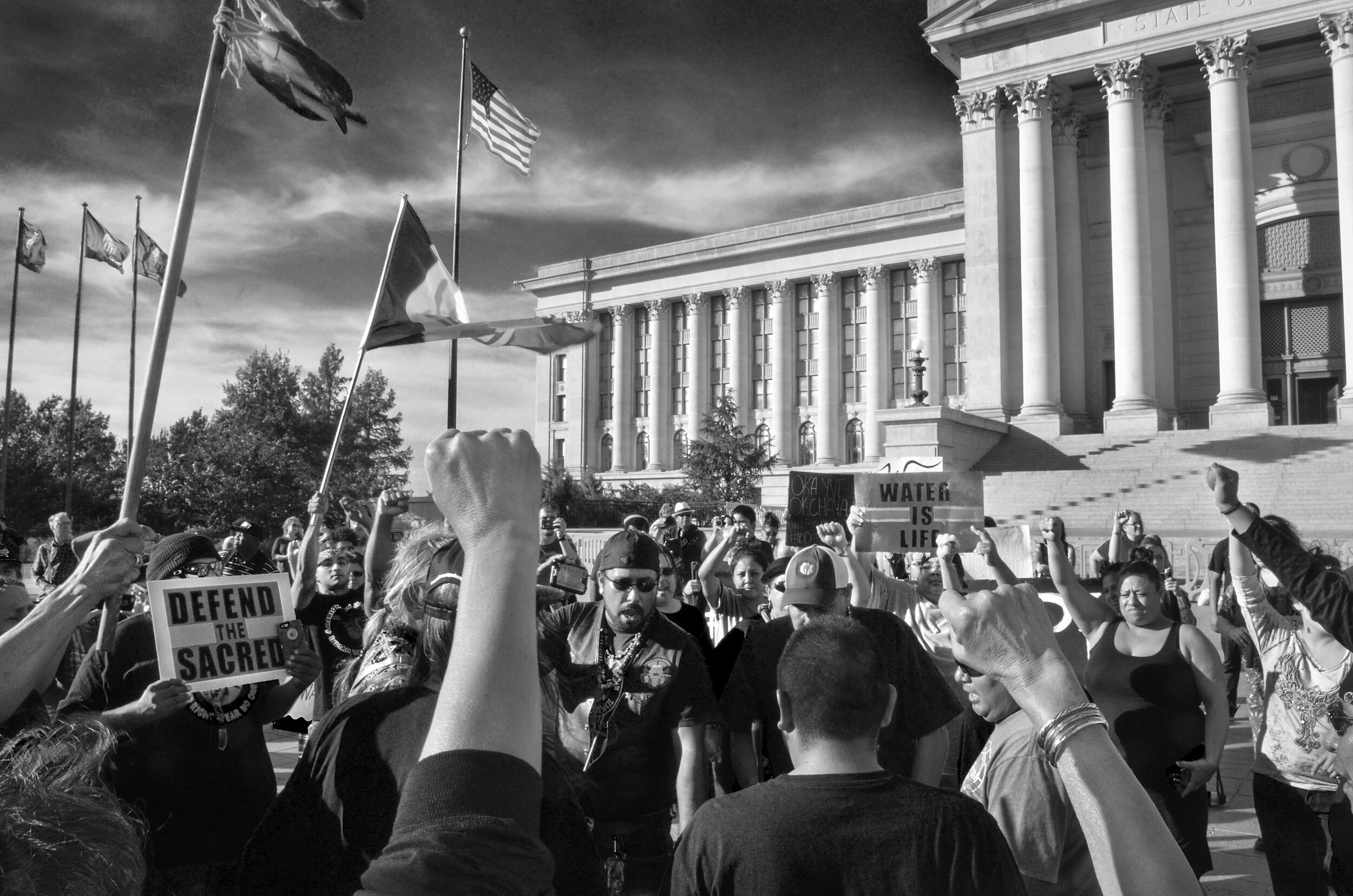 Native American Rally in Support of Standing Rock, OK State Capitol.