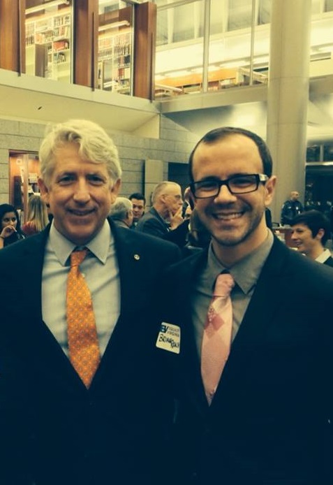 Virginia Attorney General Mark Herring and NOVA Pride President Brian Reach at Equality Virginia's 2014 Day of Action