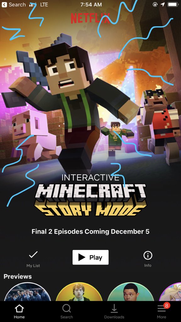 Where to watch 'Minecraft: Story Mode (2015)' on Netflix