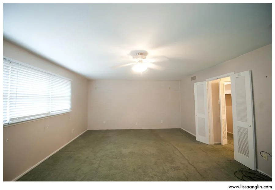 The master bedroom. Guys, this thing is LARGE. It was never a huge priority for me to have a huge bedroom, but we will literally be able to have a king side bed AND a seating area when it's all said and done.