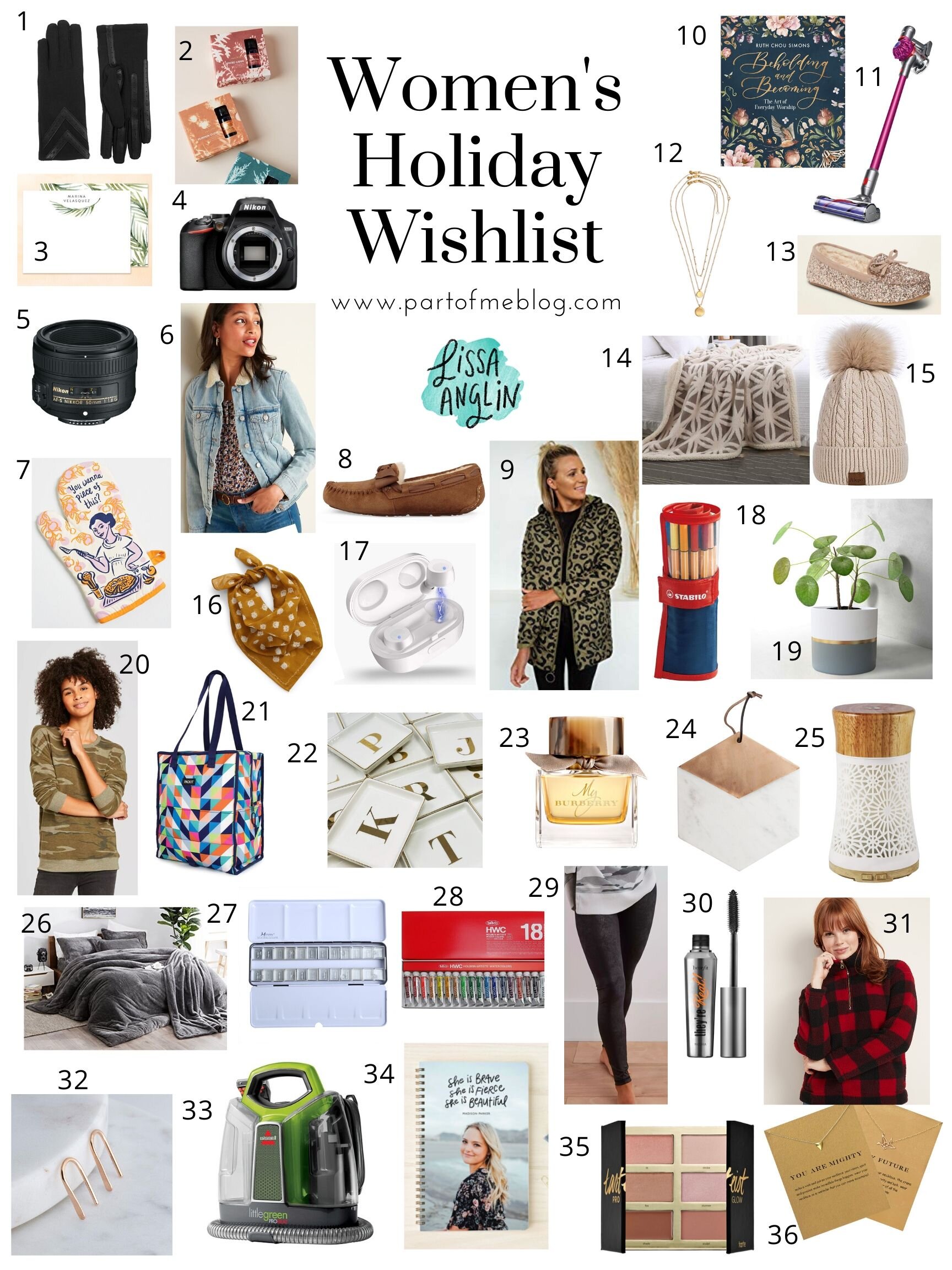 2019 Women's Holiday Wishlist — Lissa Anglin • Part of Me Blog