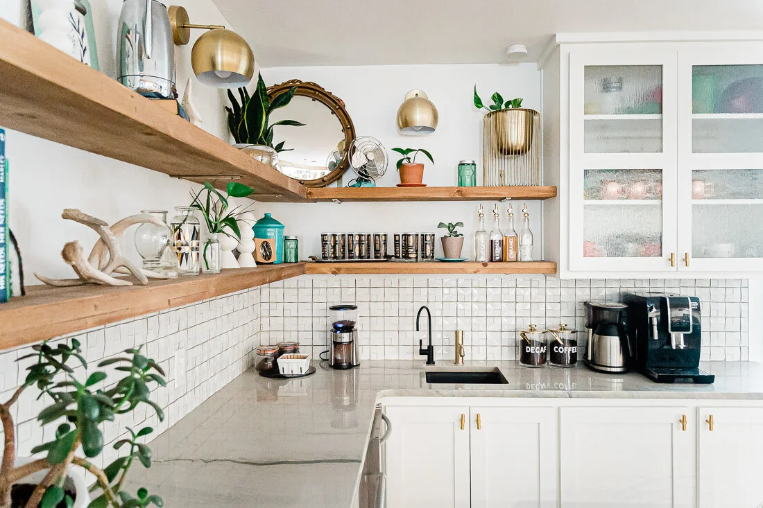 #anglinabode coffee bar before + after