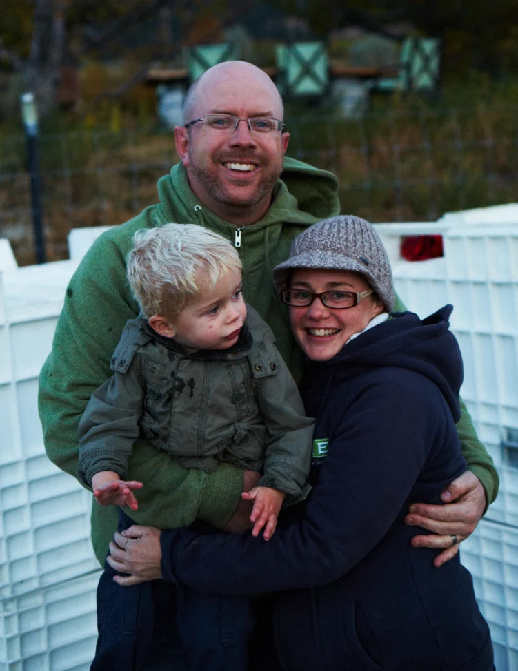 Michael Dinn, Heidi Noble & little Theo - Photo credit: John Cullen