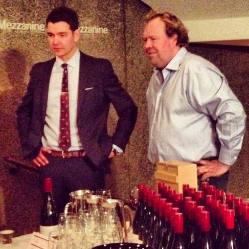 Myself and Norm ready to pour some wine...