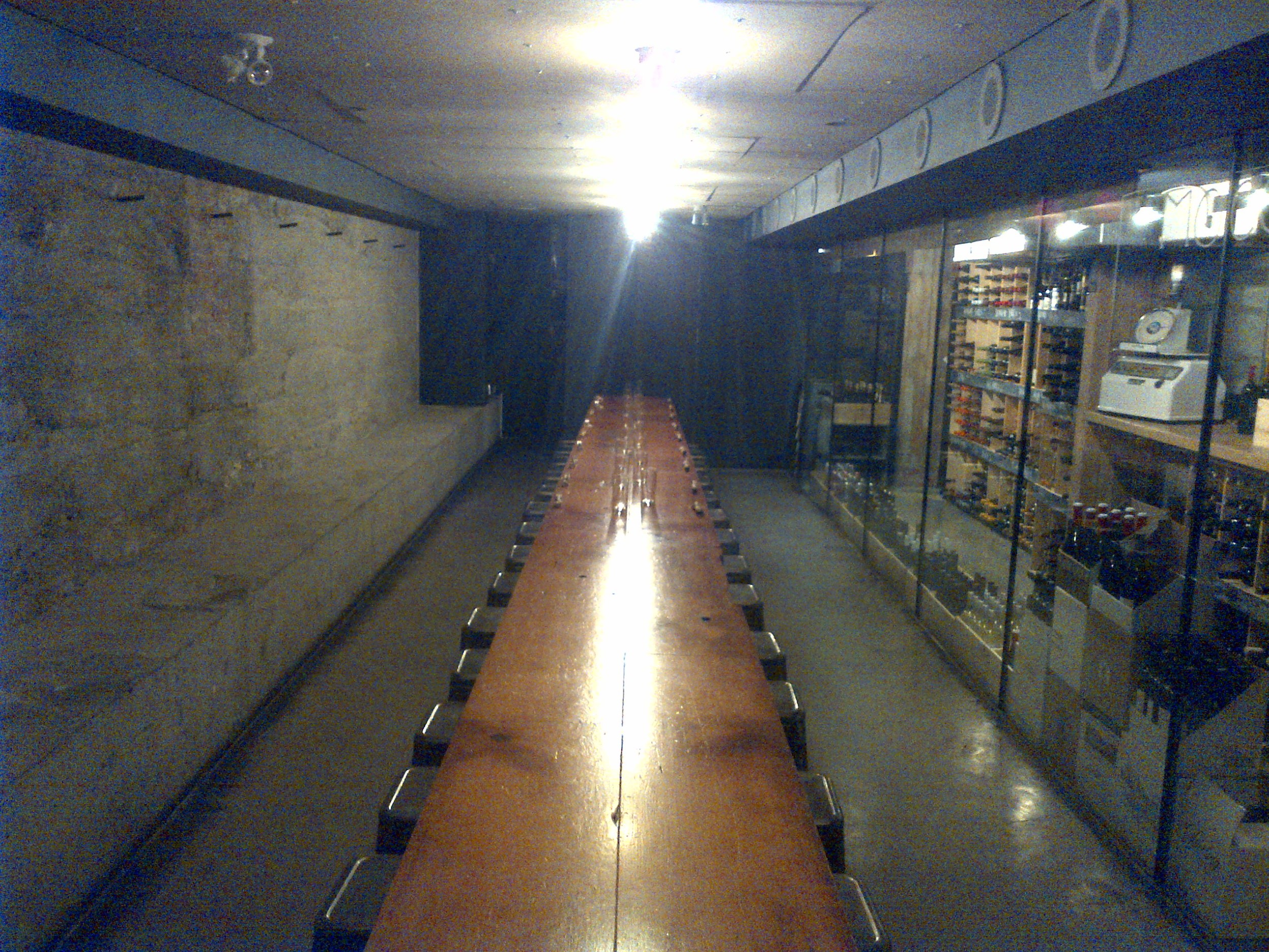 Downstairs dining room at Salt Tasting Room...
