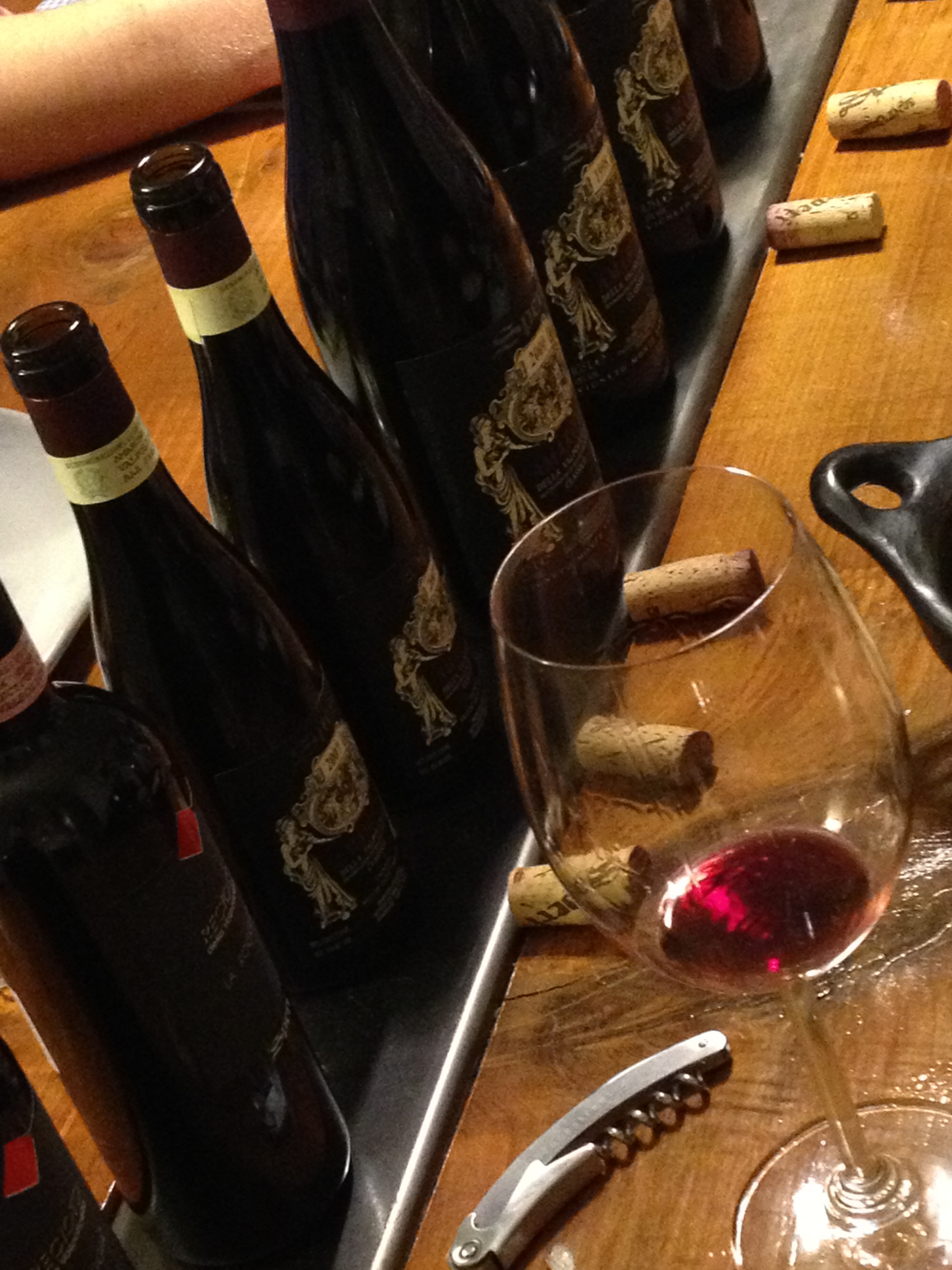  The evening's lineup of Speri wines.​ 