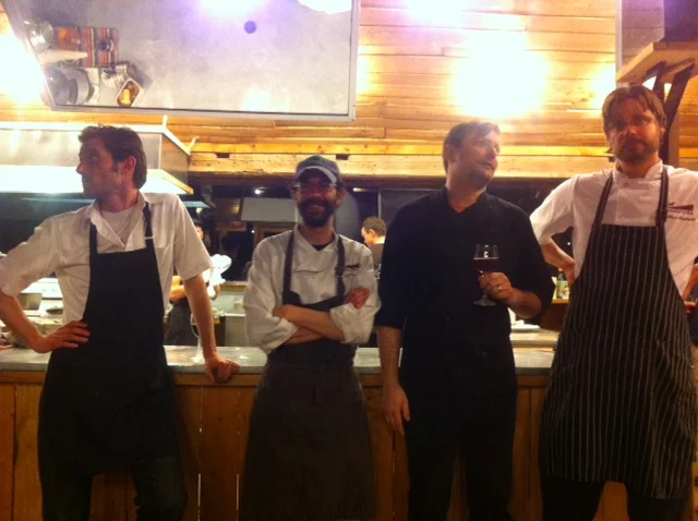 Chefs: Jamie Stunt (OZ Cafe); Mark Currier (Hintonburg Public House); Jon Svazas (Fauna); Matt Shepard (Mariposa Farm). Credit: Katie Worobeck