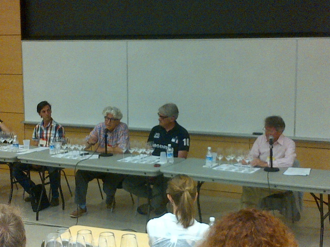 Pannel: Marimar Torres, Francois Morrisette, Jacques Lardiere, Thomas Bachelder and moderator Steven Spurrier.