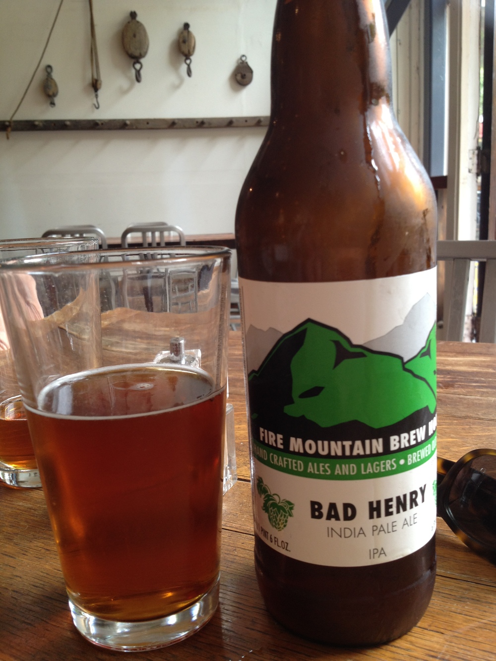  Best beer of the trip: Bad Henry IPA by Fire Mountain Brewery in Carlton, Oregon  