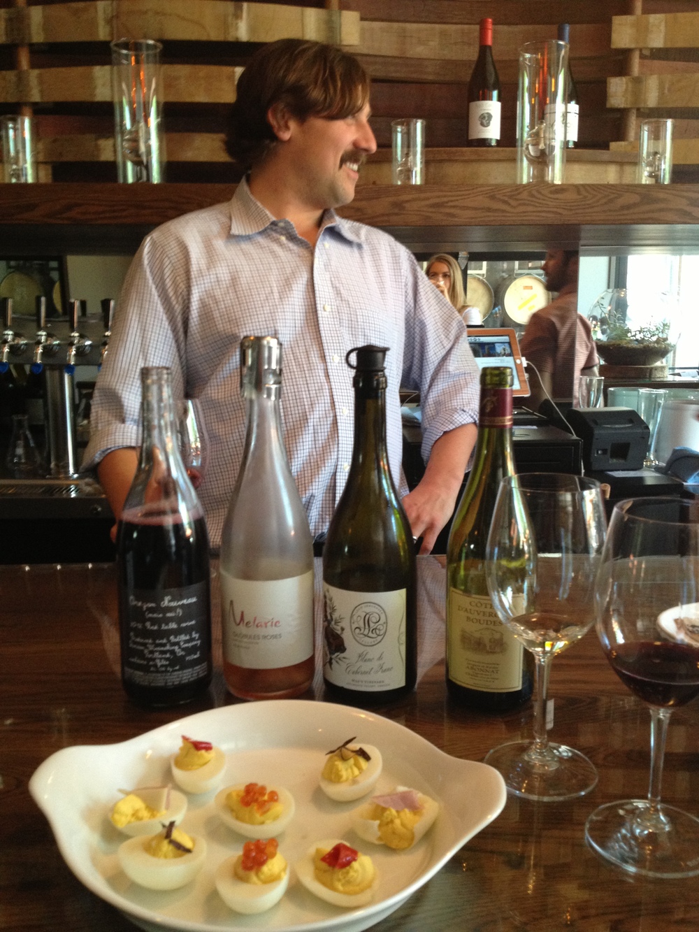  Fun impromptu tasting with Tom, owner of the South East Wine Collective and winemaker of Division Wine Making Company.  