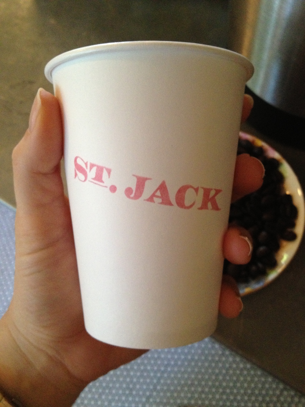  Great coffee at Patisserie St. Jack. 