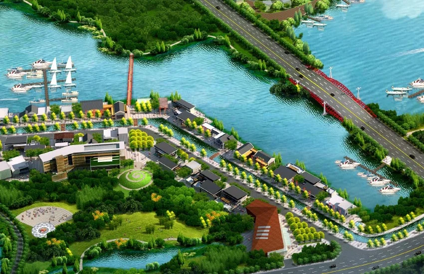 Retail Area Aerial Perspective 1