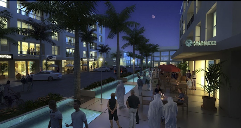 Retail Area at Night