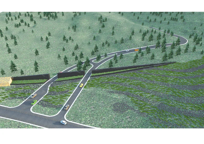 Main Entry Study Model Aerial