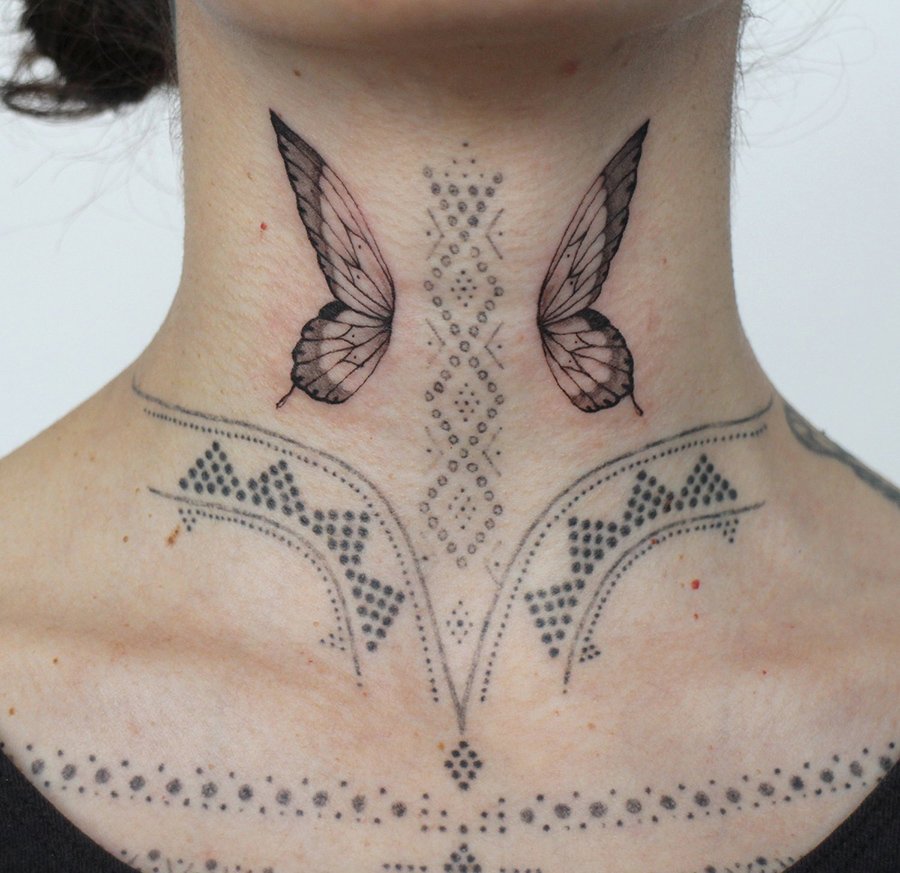 butterfly neck tattoo delicate feminine Jacqueline may tattoo art.jpeg