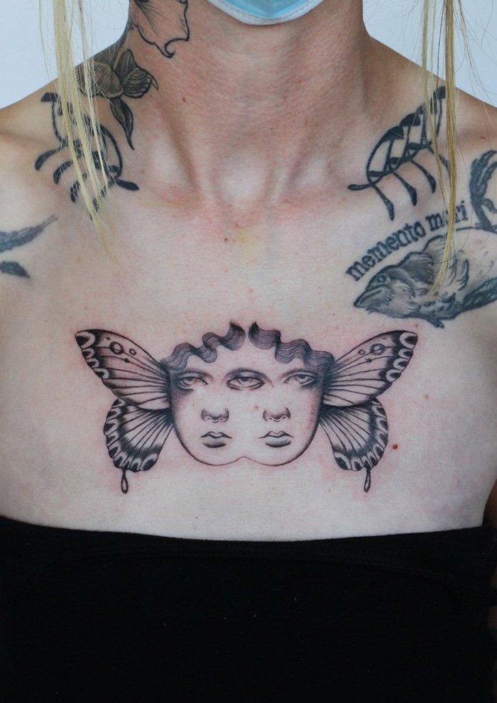 double lady face butterfly Jacqueline may tattoo art.jpeg