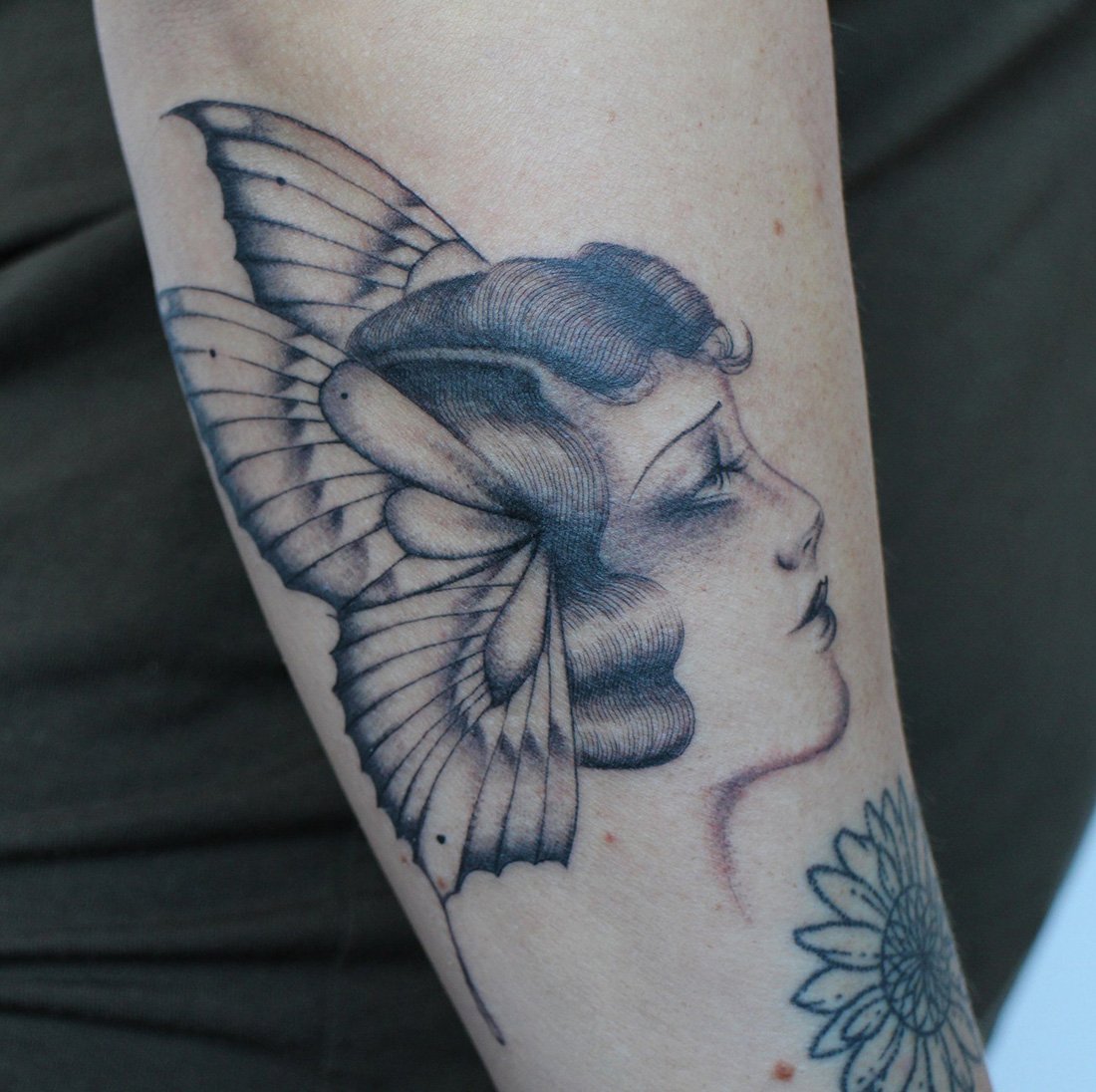 lady butterfly face fine line delicate Jacqueline may tattoo art.jpeg