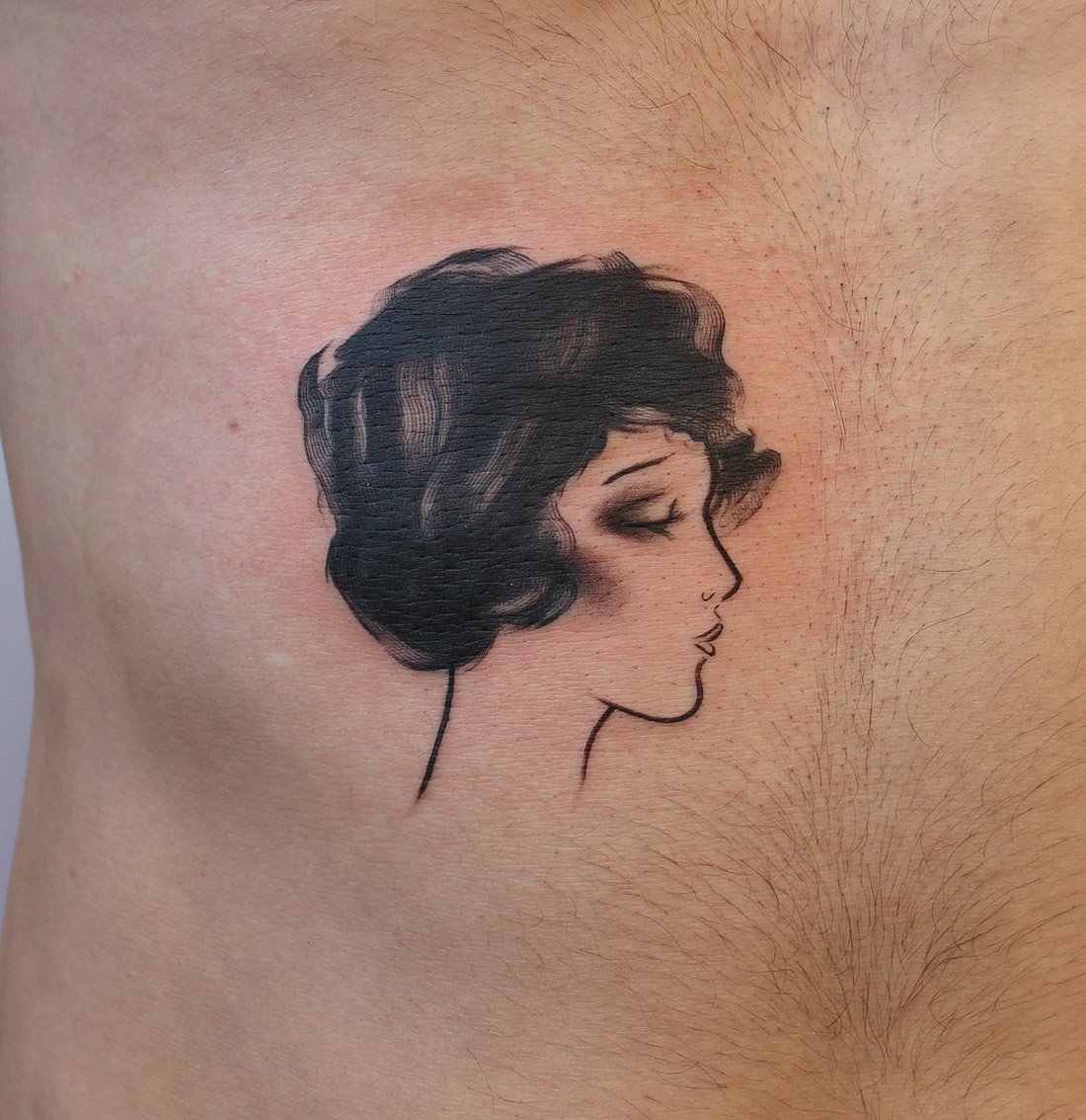 texture simple female face side profile Jacqueline may tattoo art.jpeg