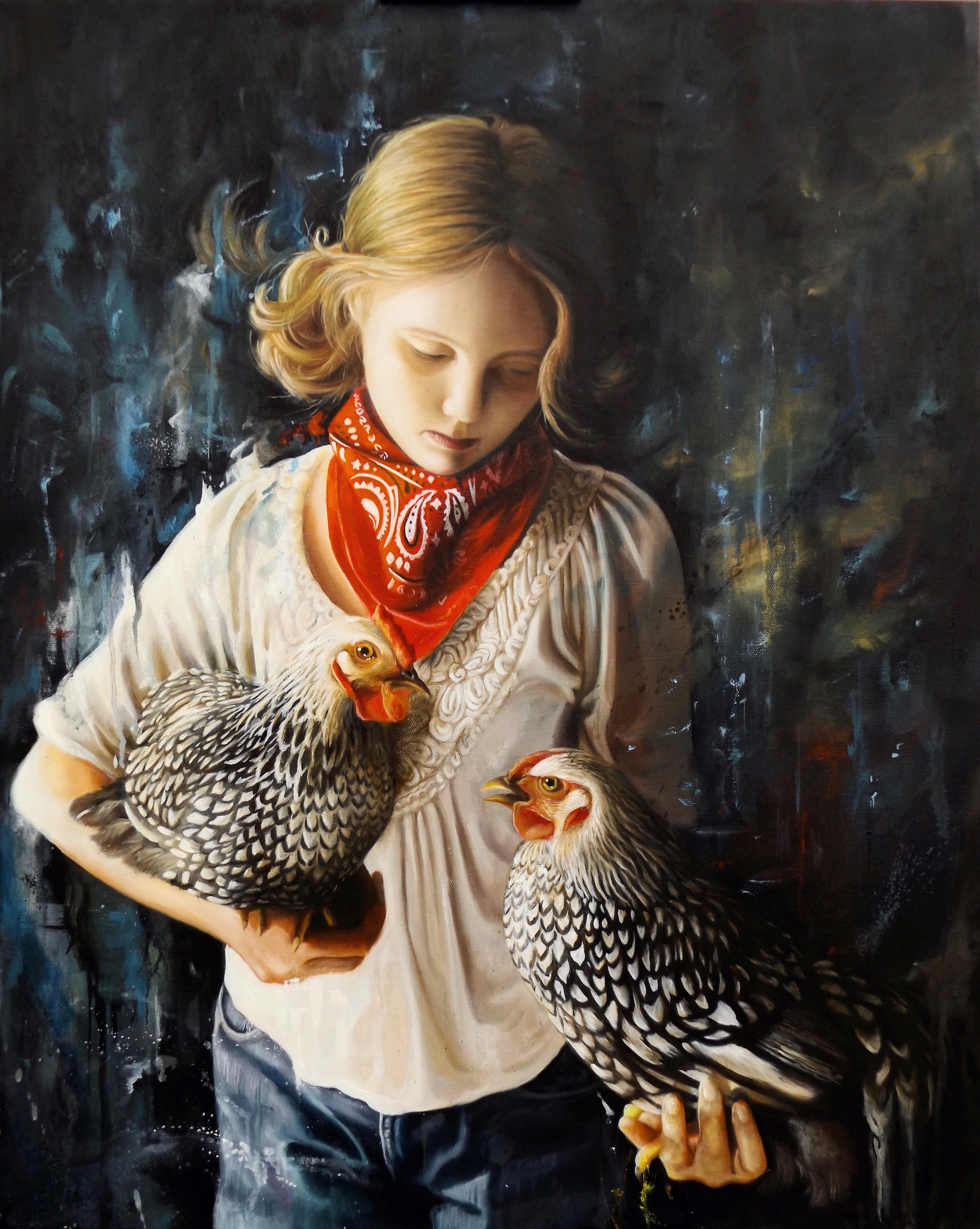 Grace With Chickens