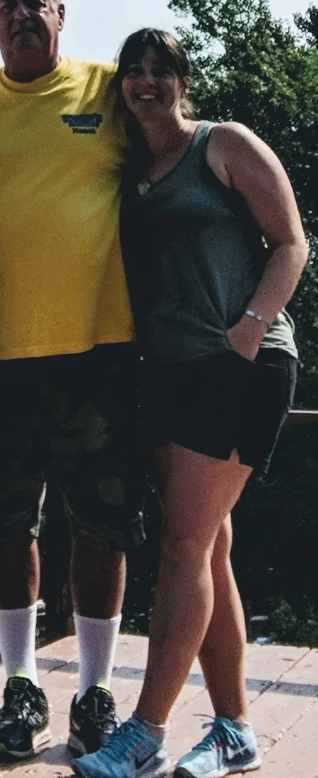 Exactly 1 year ago. Nothing fit me in my closet, and I was really unhappy in my skin.
