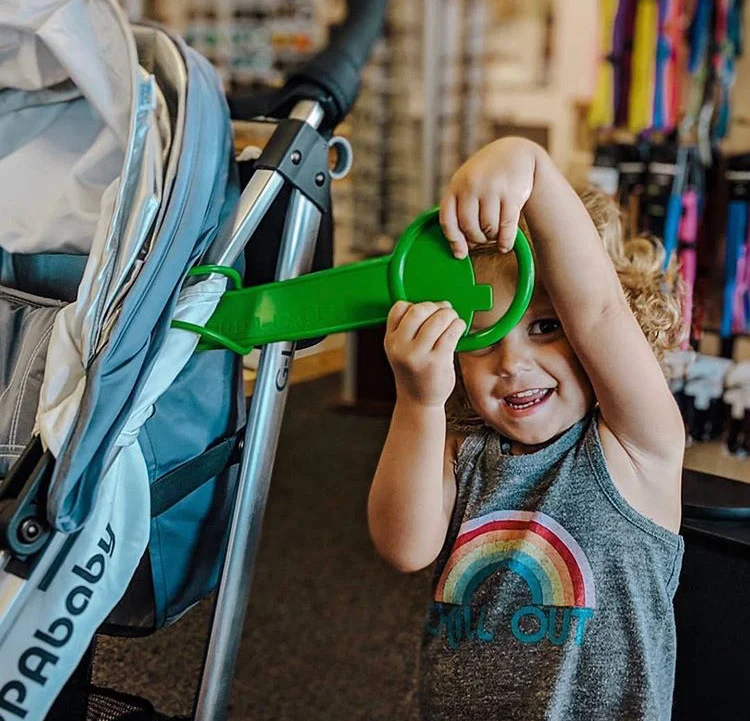 tag along stroller handle