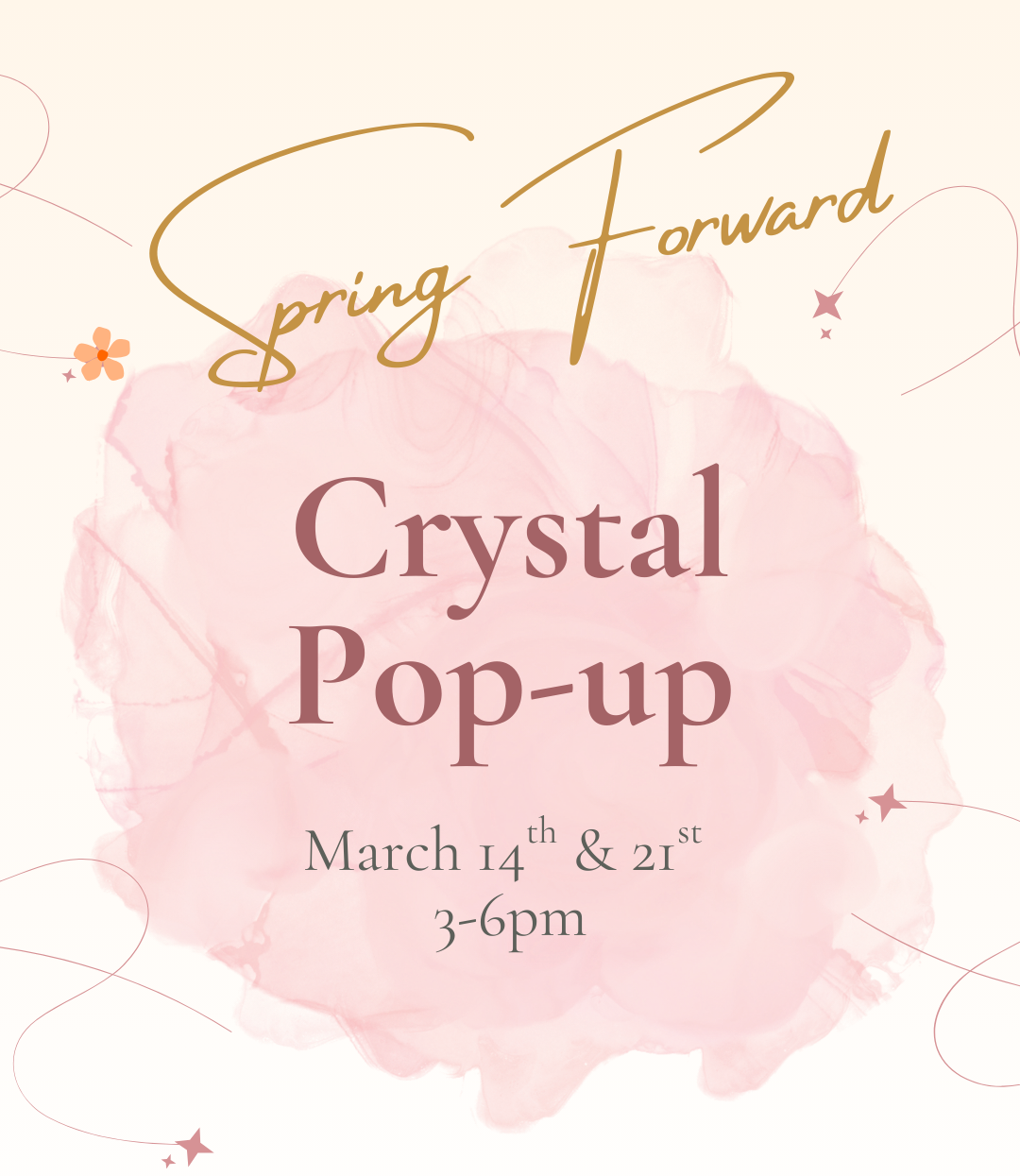 Spring Forward Crystal Pop-up