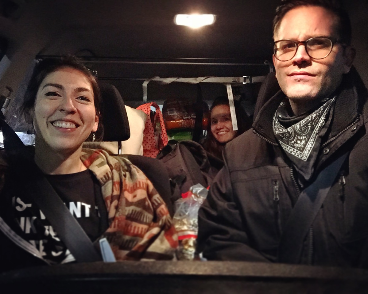 Here's Jenny packed neck-deep into the load of crap we hauled 1/2 way across the country! 