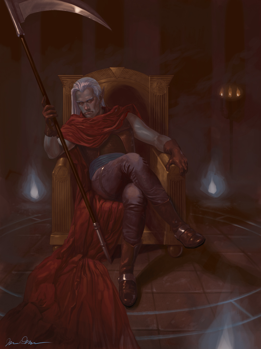 John DeLucca's work "Magus" for BOSS RUSH , Light Grey Art Lab and GlitchCon 2014