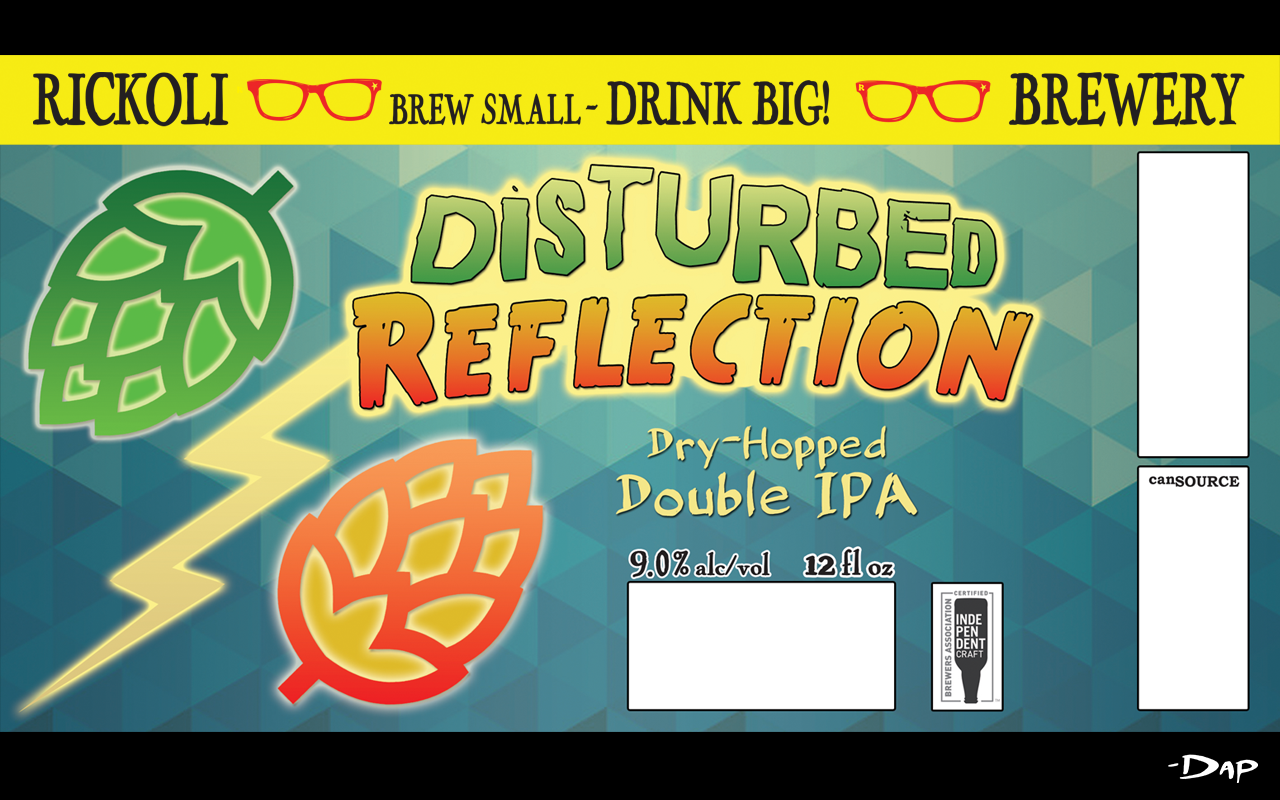 Beer Label Design: Disturbed Reflection