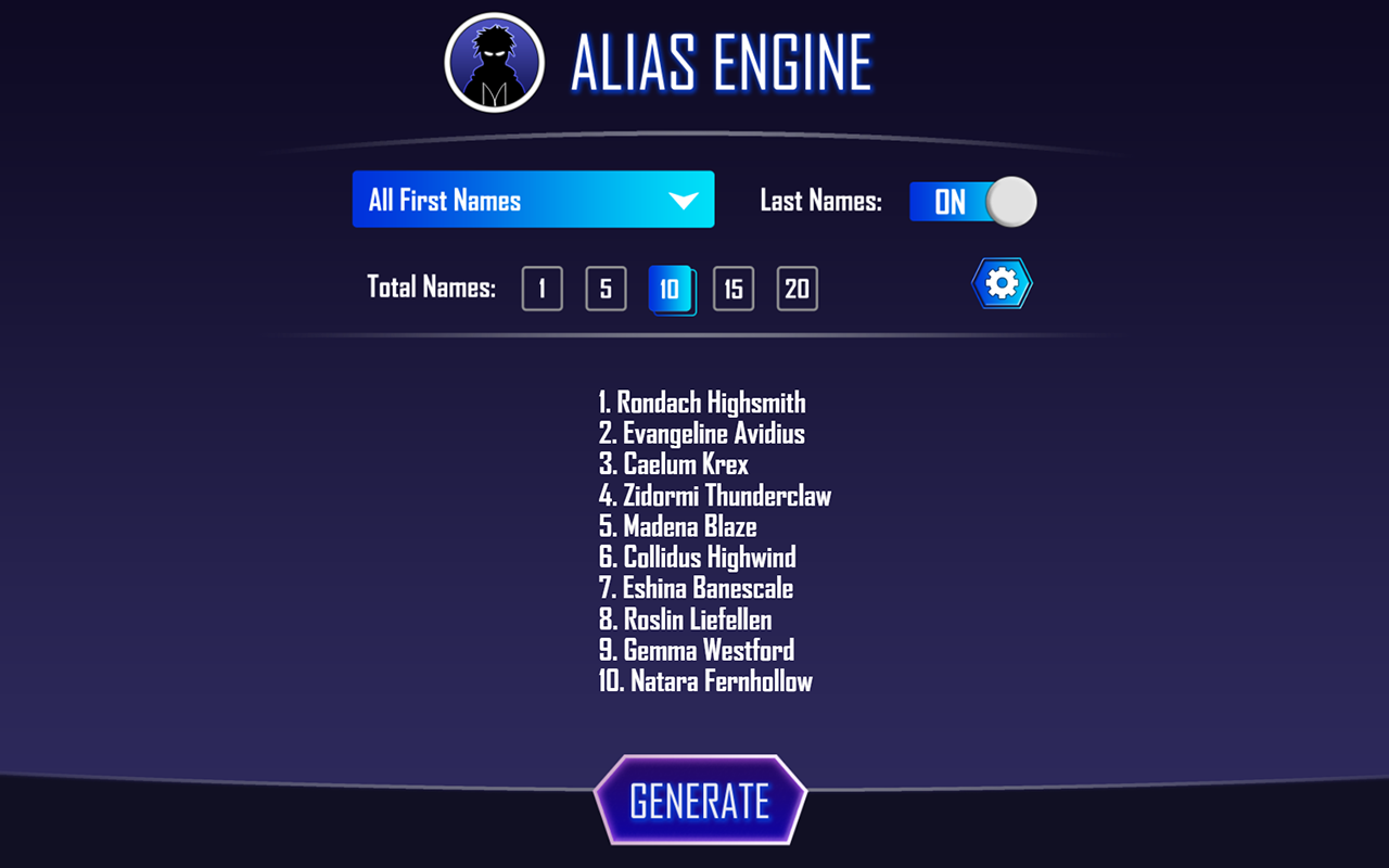 UI Design: Alias Engine (2)
