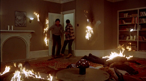 The roof! The roof! The roof is on fire! ...And so is everything else! RUN!