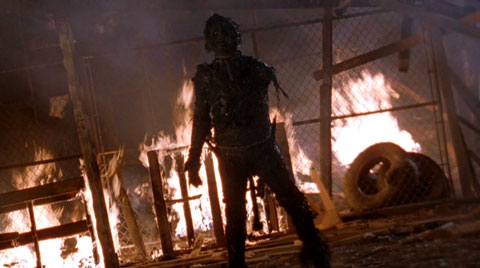 That scarecrow is out there. It can't be bargained with. It can't be reasoned with. It doesn't feel pity, or remorse, or fear. And it absolutely will not stop, ever, until you are dead.