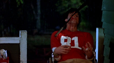 Is he trying to play air guitar?