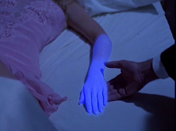 Your arm is glowing blue! There must be orcs nearby!