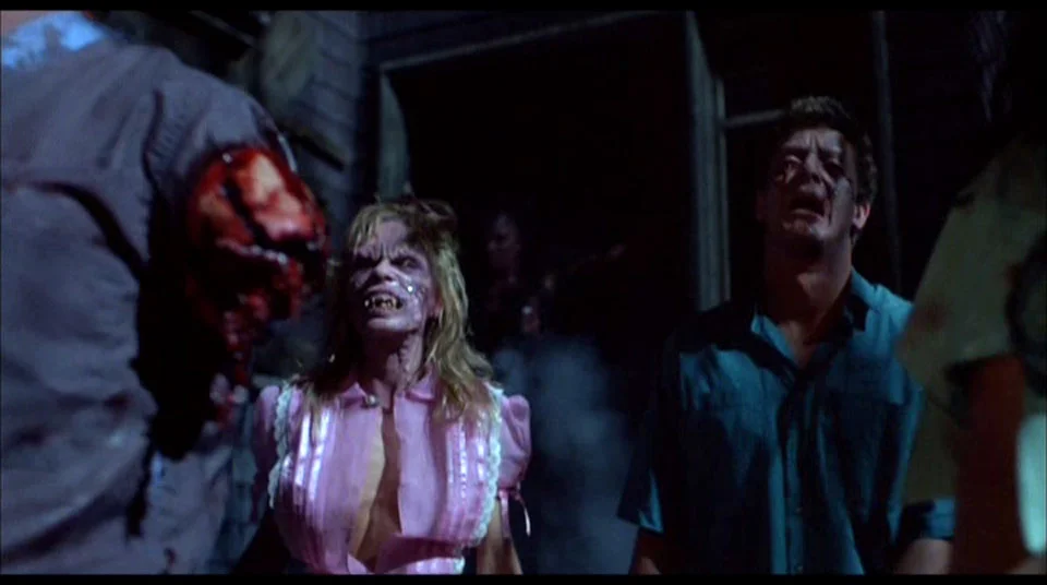 Here we come, shambling down the street... We get the funniest looks for all the brains we eat... Hey hey, we're the Zombees...