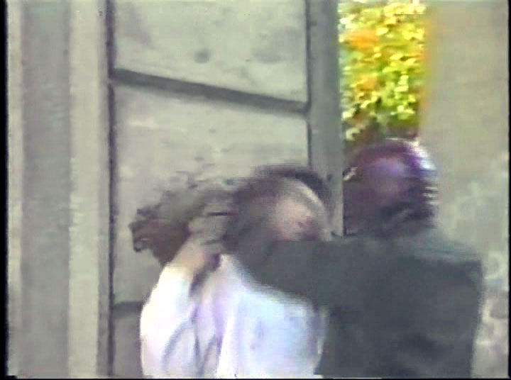 Hey, there's a thing on the back of your head, let me scrape that off for ya...