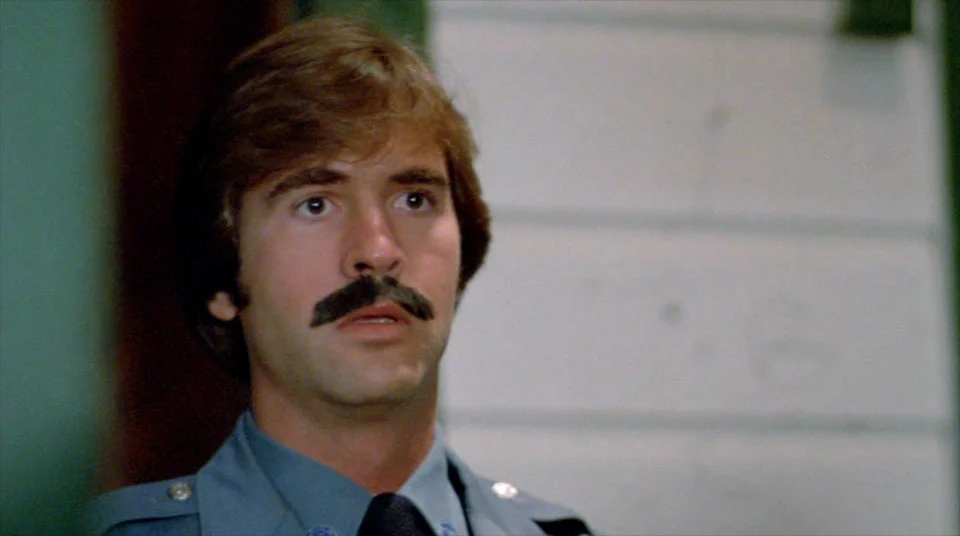 Look, it's easy to make fun of this guy's emergency 'stache. But I've acted, I got a haircut at a bad time, and had to wear a really horrible wig on stage. I feel for him, and respect him owning that look. I salute you, officer Pornstache!