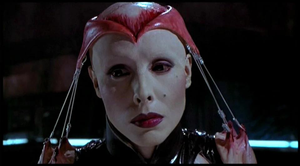 I see Angelique has caught up with all the latest fashions in Hell while she was away.