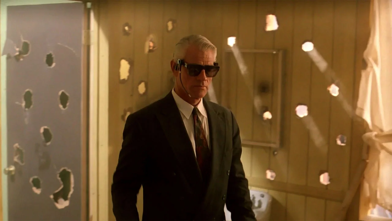 The ludicrously large Swiss cheese bullet hole riddled walls kill me.