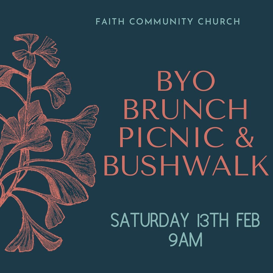 Join us for some quality church fam time this weekend

Saturday 13th 9am at Buderim Forest Park (Harry&rsquo;s Lane, Buderim) 

BYO food, drinks, chairs etc. 
There&rsquo;ll be lawn games, small (optional) bush walk to the waterfall, lots of fun with