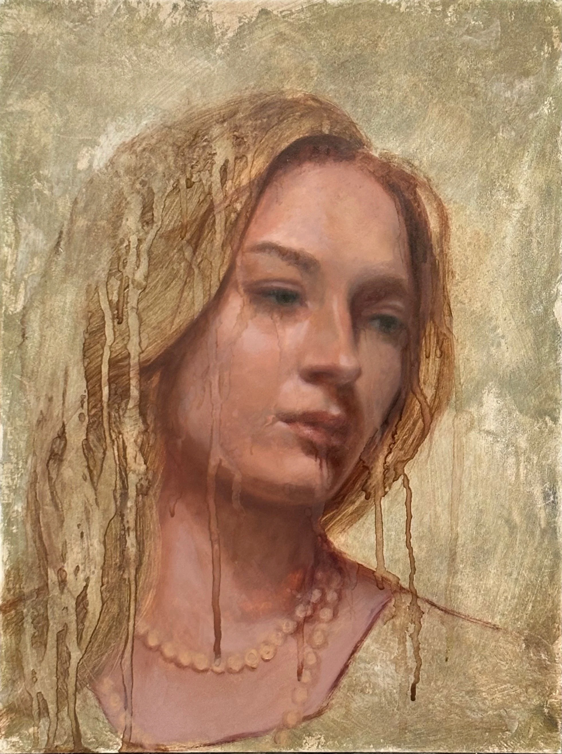 Study of Girl with Pearl Necklace