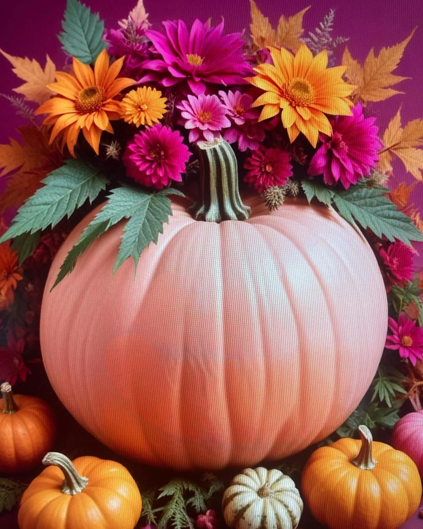 Fall AI floral vibes.