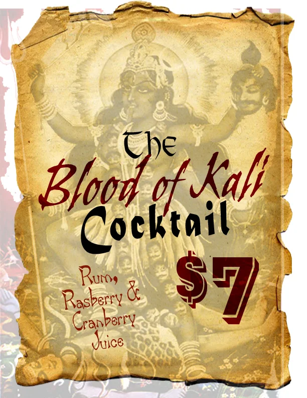 Specialty Drink Menu for Halloween Party
